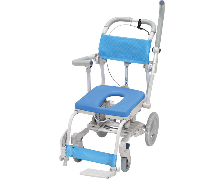 シャワーキャリー 入浴 車椅子 楽チルSAL O型シート RT-001SAL ウチヱ｜介護用品 高齢者 お年寄り 老人 病院 老人ホーム デイサービス 福祉施設 介護施設 入所 入院 風呂場｜介護・生活雑貨のライフプラザ