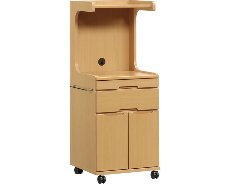 床頭台 収納 Care-IM-床頭台 開き戸タイプ Care-802-M （幅48.8×奥行49×高さ125cm） 完成品 貞苅椅子製作所 │ 収納家具 オフィス家具 インテリア 家具 キャスター付き タオル掛け 日本製 介護用品 病院 老人ホーム デイサービス 福祉施設 介護施設 旅館 宿泊施設
