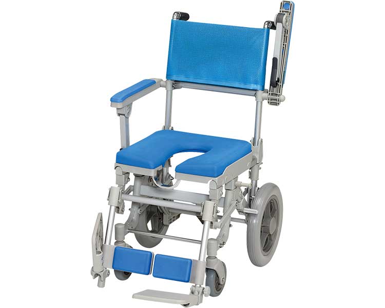シャワーキャリー 入浴 車椅子 シャワースカールE U型シート SW6403 ウチヱ｜介護用品 高齢者 お年寄り 老人 病院 老人ホーム デイサービス 福祉施設 介護施設 入所 入院 風呂場