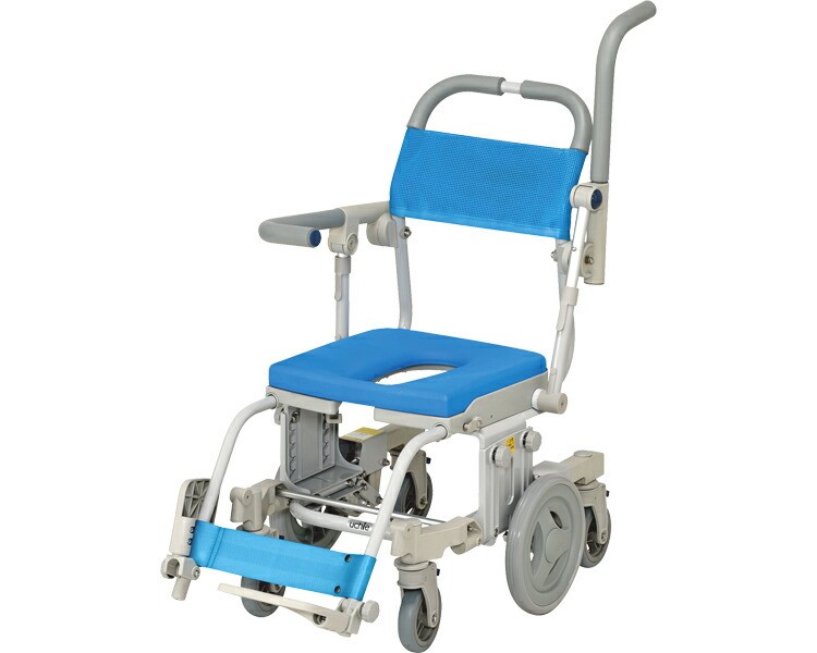 シャワーキャリー 入浴 車椅子 シャトレチェア6輪SAL O型シート SW6080SAL ウチヱ｜介護用品 高齢者 お年寄り 老人 病院 老人ホーム デイサービス 福祉施設 介護施設 入所 入院 風呂場｜介護・生活雑貨のライフプラザ 58,231円