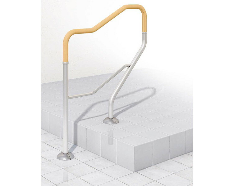 ポーチX 埋め込みタイプ PX-UKHL 幅73.4×高さ95cm 積水樹脂｜屋外用 手すり 手摺り てすり 転倒予防 段差 移動 サポート 補助 高齢者 介護用品 お年寄り 住宅改修 老人 シニア 在宅介護 病院 老人ホーム デイサービス