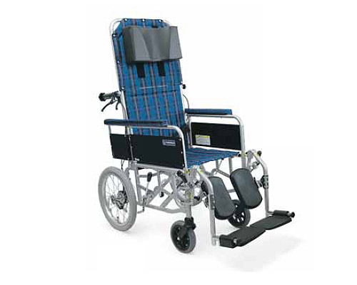 カワムラサイクル 車椅子 リクライニング 高齢者 介護 アルミ製フルリクライニング介助用車椅子 RR53-NB｜ リクライニング車椅子 車いす フルリク 歩行補助 介護用品 介助式 脚部エレベーティング＆スイングアウト 肘掛け脱着 高床 車いす 車椅子 車椅子 病院 施設