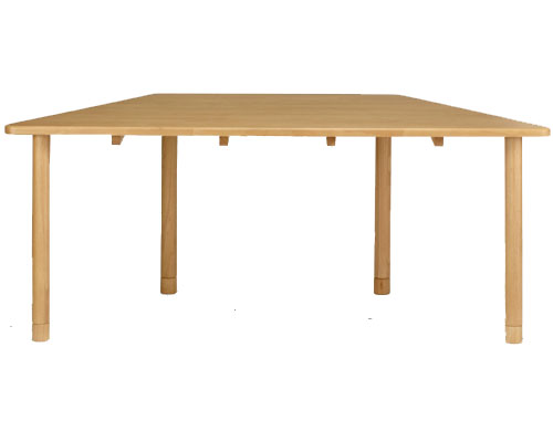 介護 施設向けテーブル 台形(幅90・180×奥行82×高さ67・73cm) TS2-K18082 グローリープラン | 介護用品 テーブル ミーティングテーブル 食堂テーブル 介護用 施設用 食卓 ロビー 休憩室 食堂 福祉施設 病院 介護施設 リビング 木目調 家具 食卓テーブル 介護用品|介護・生活雑貨のライフプラザ