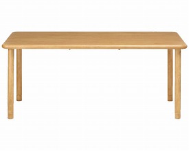 介護 施設向けテーブル 長方形（幅180&times;奥行90&times;高さ68・74cm） TS1-K18090 グローリープラン｜介護用品 テーブル ミーティングテーブル 食堂 介護 施設 食卓 ロビー 休憩室 食堂 福祉施設 病院 介護施設 リビング 木目調 家具 食卓テーブル 作業台 机 オフィス家具 介護用品｜介護・生活雑貨のライフプラザ