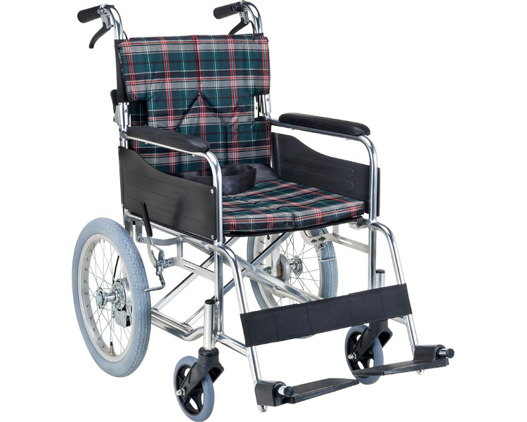 車いす 折りたたみ 介助用スタンダードモジュール車いす SMK30 マキテック｜介護用品 高齢者 背折れ 介助式 バンドブレーキ 介助ブレーキ付き 安全ベルト付き 折り畳み エアータイヤ お年寄り 老人 シニア 歩行補助 移動 おしゃれ
