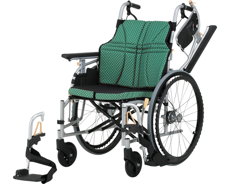 車椅子 アルミ自走車いす ウルトラ NA-U2W・BG 座幅45cm 日進医療器 │ 車いす 車イス くるまいす 自走式 大きいサイズ 高齢者 介護用品 介護 お年寄り 老人 シニア 折りたたみ 折り畳み 背折れ スイングアウト 介助ブレーキ付き 肘掛け跳ね上げ ノーパンクタイヤ|介護・生活雑貨のライフプラザ