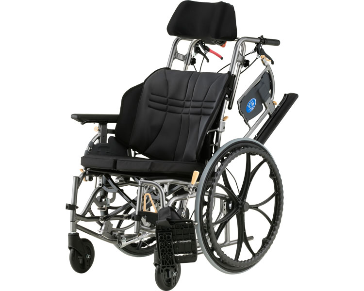 車椅子 座王X 自走用 座幅40cm ガンメタ NA-XF7 日進医療器 │ 車いす 車イス くるまいす 自走式 自走 折りたたみ 折り畳み ひじ掛け跳ね上げ はね上げ ティルト ノーパンクタイヤ NISSIN シニア 高齢者 介護用品 介護 在宅介護 病院 老人ホーム デイサービス 張り調整