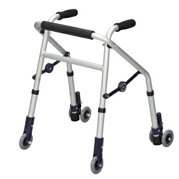 歩行器 介護 折りたたみ アルミ製歩行器 ミニフィット（超ミニ） キャスター付 XS-148E ユーバ産業 │ 介護用品 歩行器 介護歩行補助車 軽量 折り畳み コンパクト 超ミニタイプ 円背 ソフトグリップ お年寄り 老人 在宅介護 病院 老人ホーム デイサービス 高齢者 10,125円