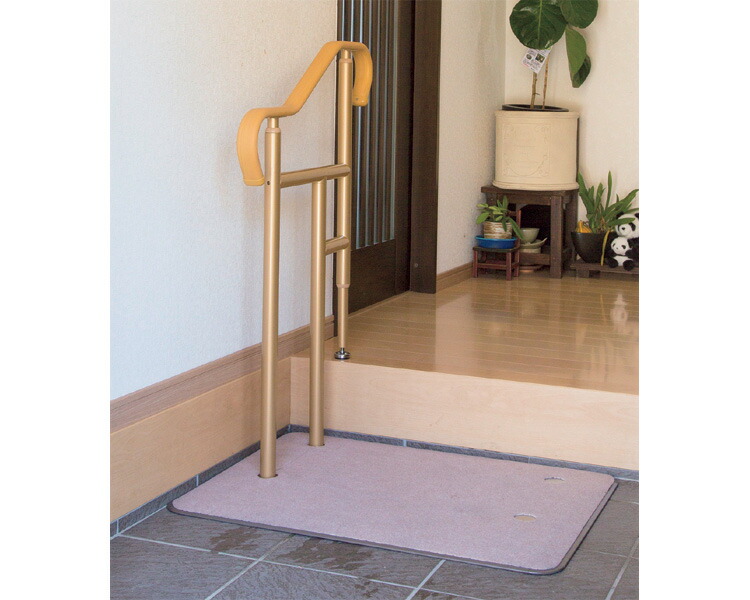 楽天市場 上がり框 てすり 玄関用ベストサポート手すり ハイタイプ片手すり 626 021 シコク 介護 生活雑貨のライフプラザ