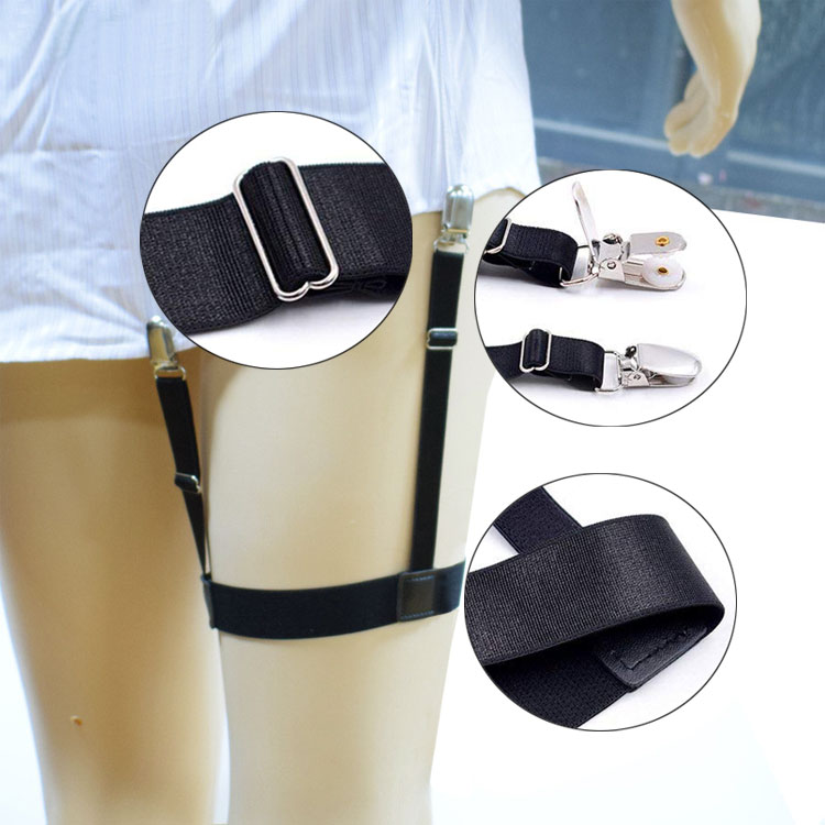 楽天市場 シャツガーター Tシャツ外漏れ防止 サスペンダー サイズ調整可能 男女兼用 シャツはみ出し防止 簡単着脱 伸縮性あり Dmsc03 送料無料 ライフパワーショップ楽天市場店