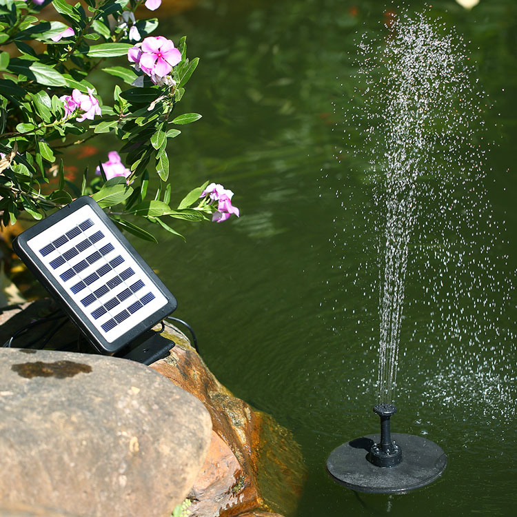 超歓迎された ソーラーポンプ LED ソーラー噴水ポンプ 屋外 太陽光充電 AISITIN