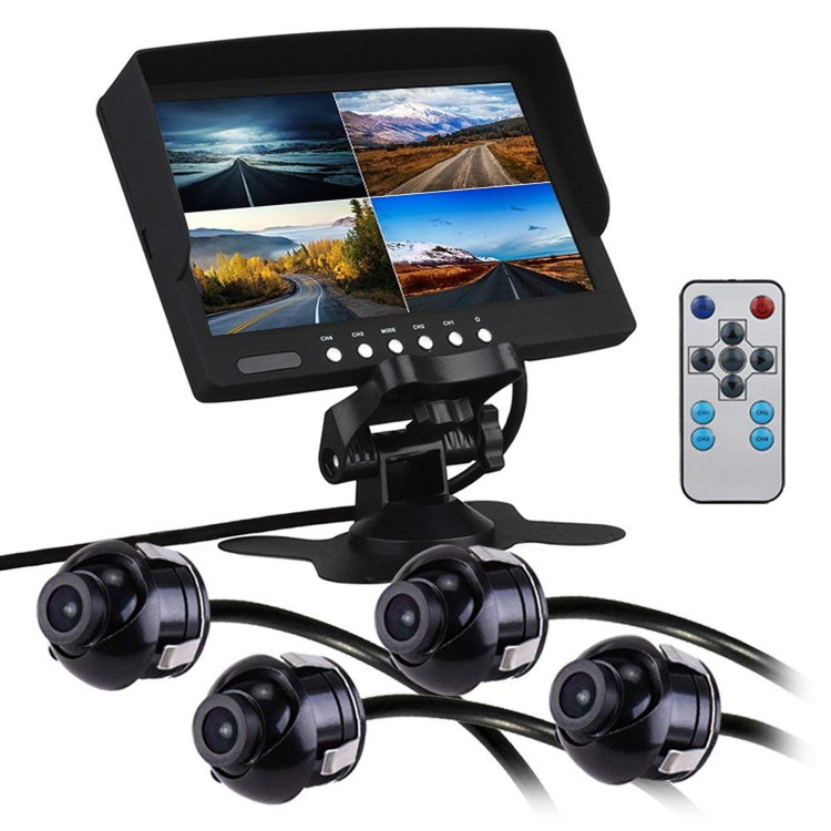 楽天市場】4分割7インチモニター＆カメラセット 液晶モニター