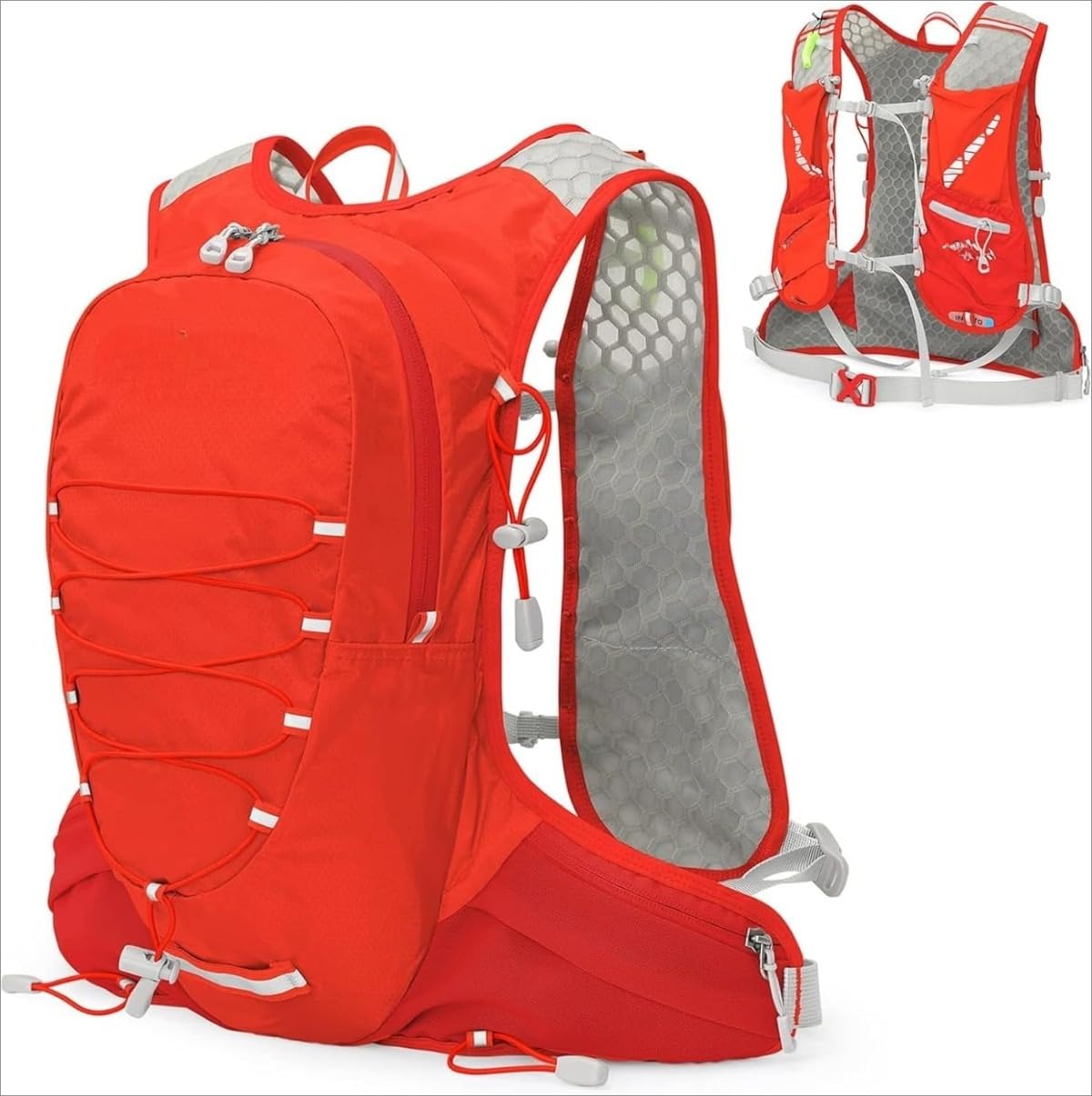 サイクリングバックパック、アウトドアランニングキャンプハイキング山登り用12Lサイクリングハイドレーションバックパック軽さライディングベストパックバックパック