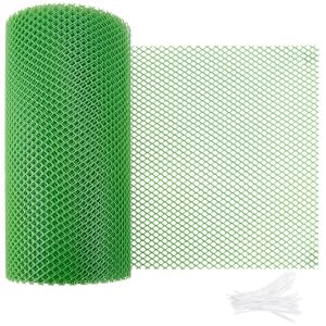 BE 8ｍｘ30cm プラスチックネット 6ｍｍ網穴 転落防止網 プラスチック製金網フェンスロール フェンスメッシュ 防鳥 防獣ネット 脱走防止 多用途 園芸 柵 動物バリア 家禽網 グリーン｜LIFE QUEST