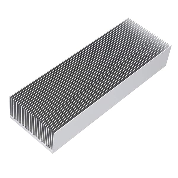 大型 ヒートシンク 冷却 フィンアルミ 400 x 69 x 36mm クーラー 27 フィン 冷却板 放熱板 銀色｜LIFE QUEST
