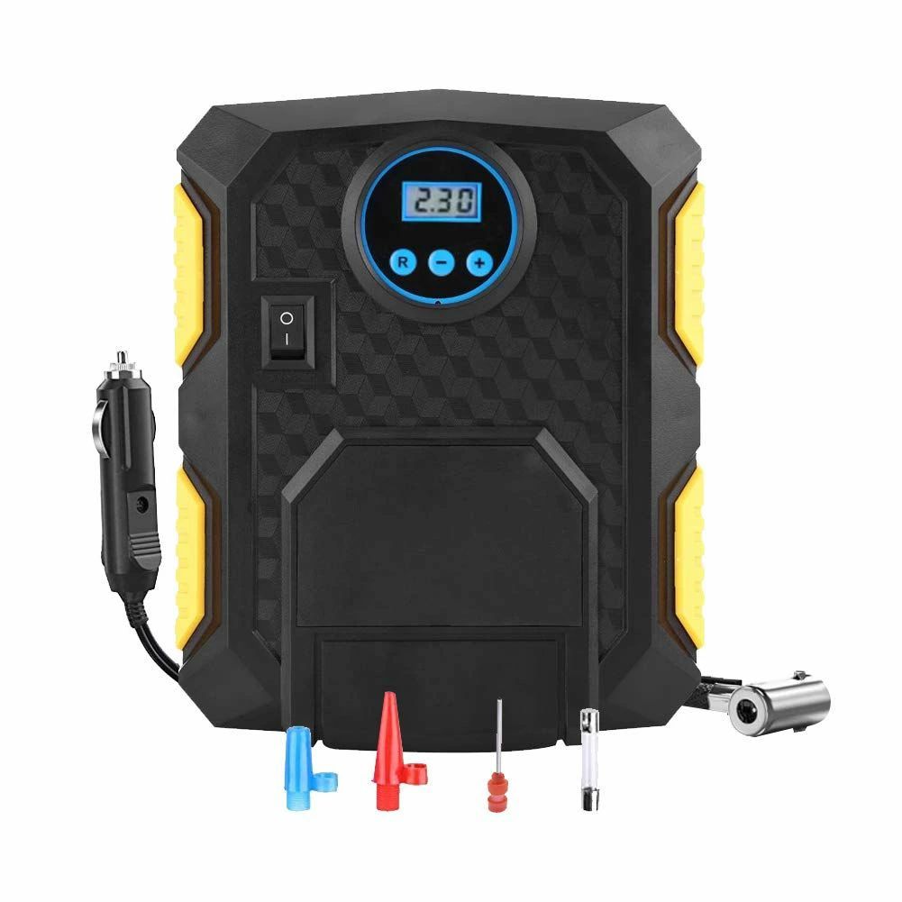 楽天市場】DC12V専用 エアコンプレッサー 緑 シガーソケット専用 電動