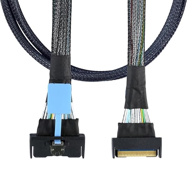 PCI-E 5.0 Mini Cool Edge IO MCIO STR SFF-8654 PCI-E か細い伝達ルート SAS 8i 74いの一番 牡 - SFF-8654 SAS 4.0 74いの一番 牡 SFF-8654 押しひろげる有線テレビ