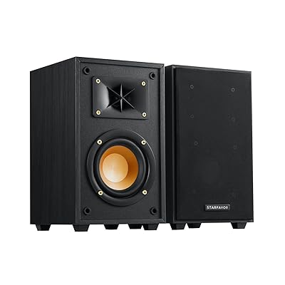 LONPOO LP-42 ブックシェルフ スピーカー 2台1組 木製 ブラック Amazon.co.jp: 2台1組 100W 2ウェイブックシェルフスピーカー