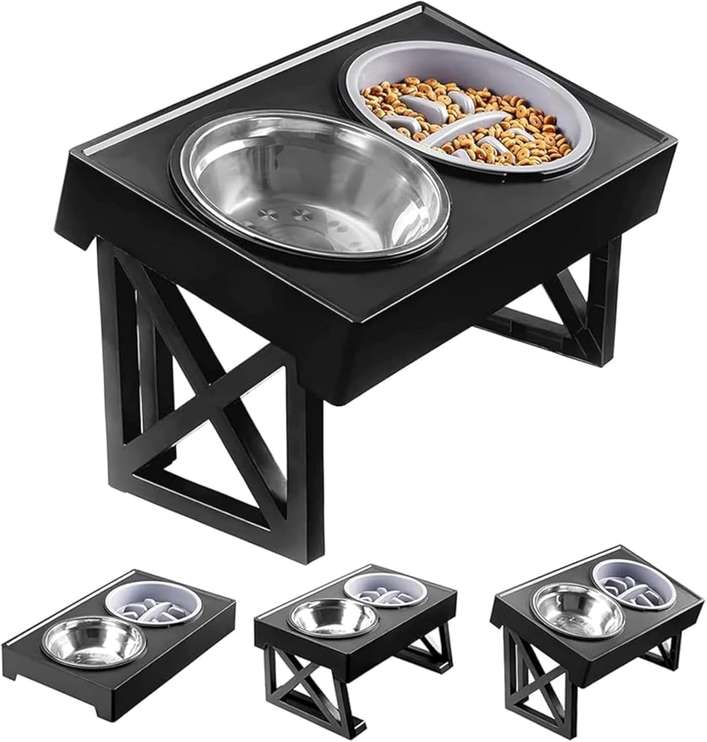 犬用カトラリー 食器保持者 愛玩動物どんぶり鉢 フィーディングボウル 照明ランプ付き添い人 フィーディングスタンド 高さ合わせる能力のある 小型犬 中型犬 大型犬 ステンレス鋼製 縦型絞まる押しとどめる 投げることボンネット ドッグボウル 愛玩動物どんぶり鉢 食べこぼし押しとどめる 水入れ 折りたたみ納める お取りつくろう飾り気の無い