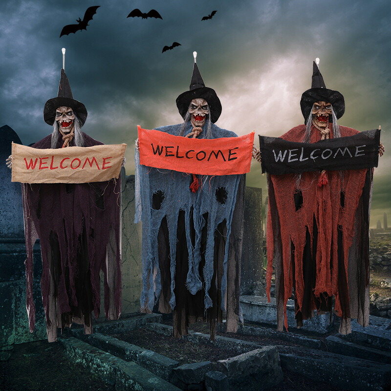 楽天市場】ハロウィン飾り ハロウィン装飾 お化け屋敷 怖い幽霊 骸骨