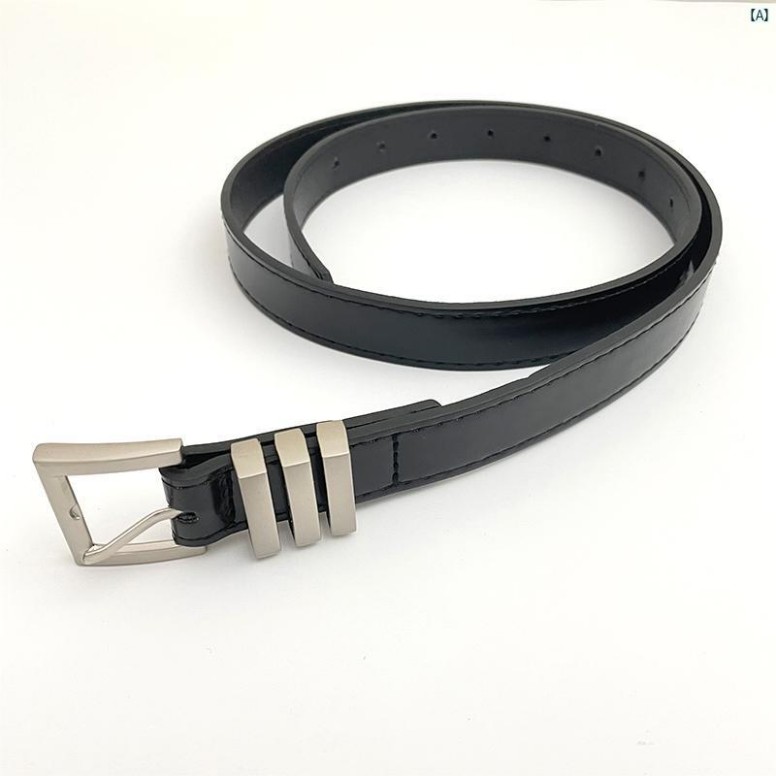 Y2K 流行り物 2000 新 金属元素 バックル三尺帯 レディース レトロ 黒いこと  かざり付ける 三尺帯 ハイエンド デニム