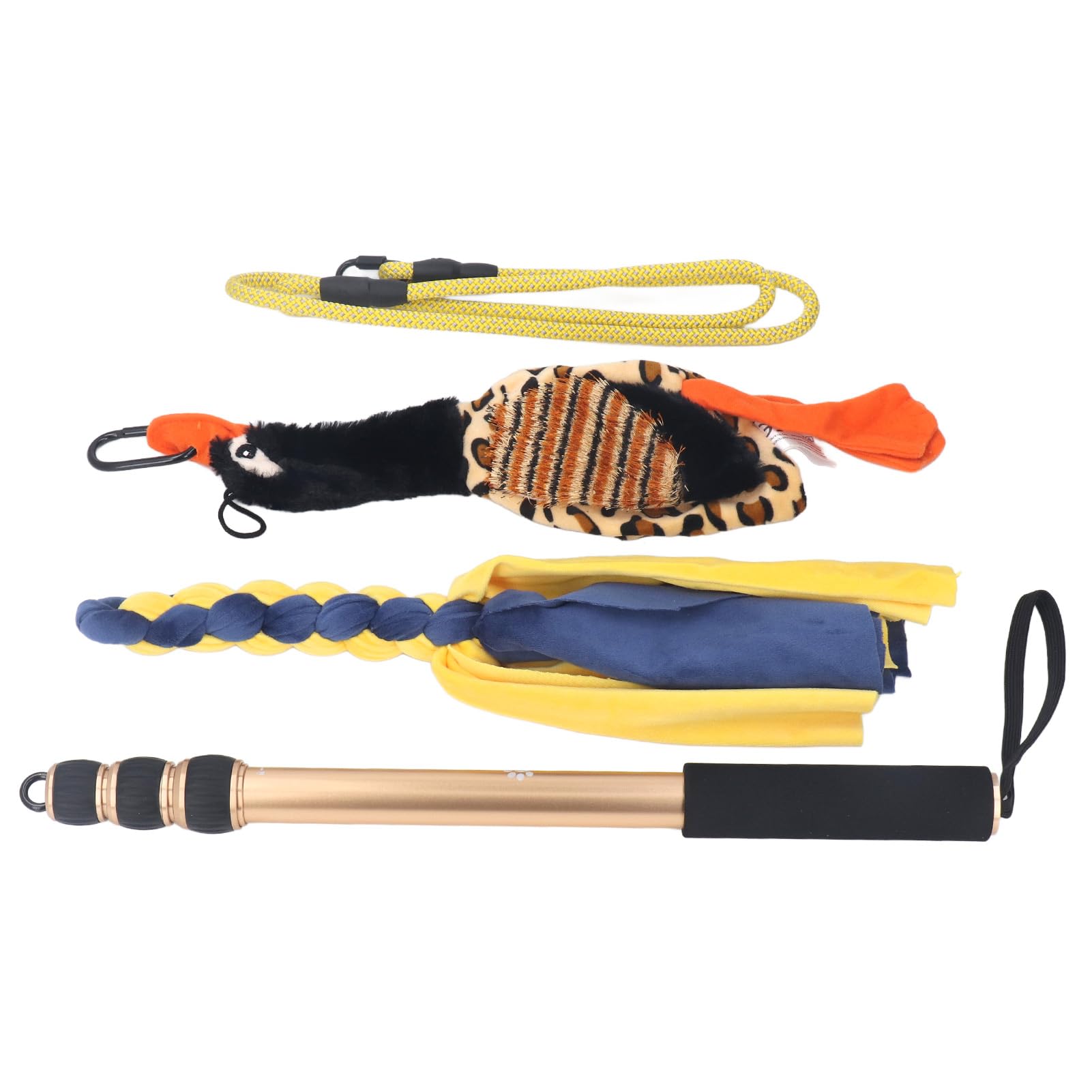 J-ouuo52 Inch Telescopic Dog Teaser Stick Flirt Pole for Dog Interactive Flirt Pole Toy Dog Extendable Teaser Wand for Exercising Training｜LIFE QUEST