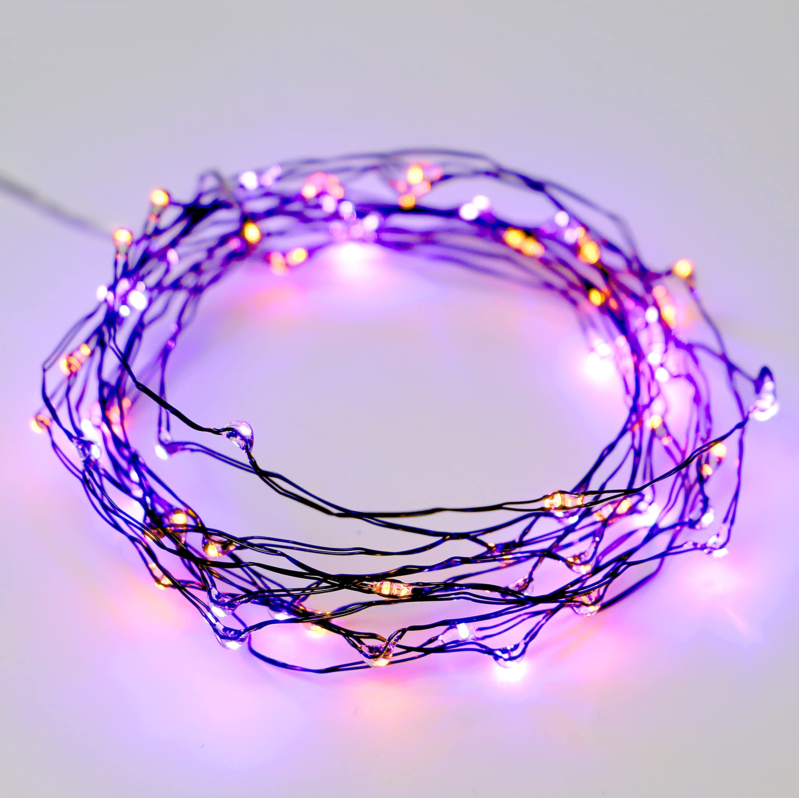 文字列ライトfor感謝祭day-キュートAcorn Fairy 10 ft 40leds Fall Decor Long電池式銅がリモート&ワイヤタイマーforインドア/ Coveredアウトドア/秋パーティSeasonal D グリーン