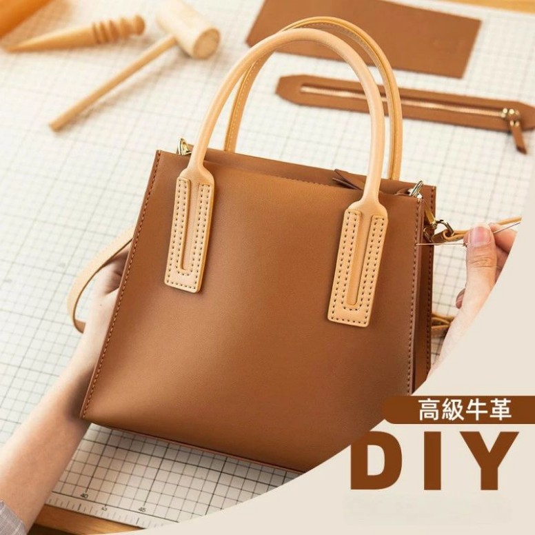 ョルダーバッグ 御前上等牛皮  diyキットレザーウォレットクラフトキットブラック ソーイングクロスボディバッグ お手てお手伝いさん手作り編物御徒面子diy 手芸 御徒面子 付属物 手工芸品 御前上等牛皮 原料品