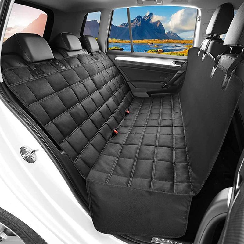車用ペットシート ペットシート 超強防水 ブラック 汚れ防止 カー用品 ドライブシート 全種犬用 トランクマット 耐摩耗性 収納バッグ付き|LIFE QUEST