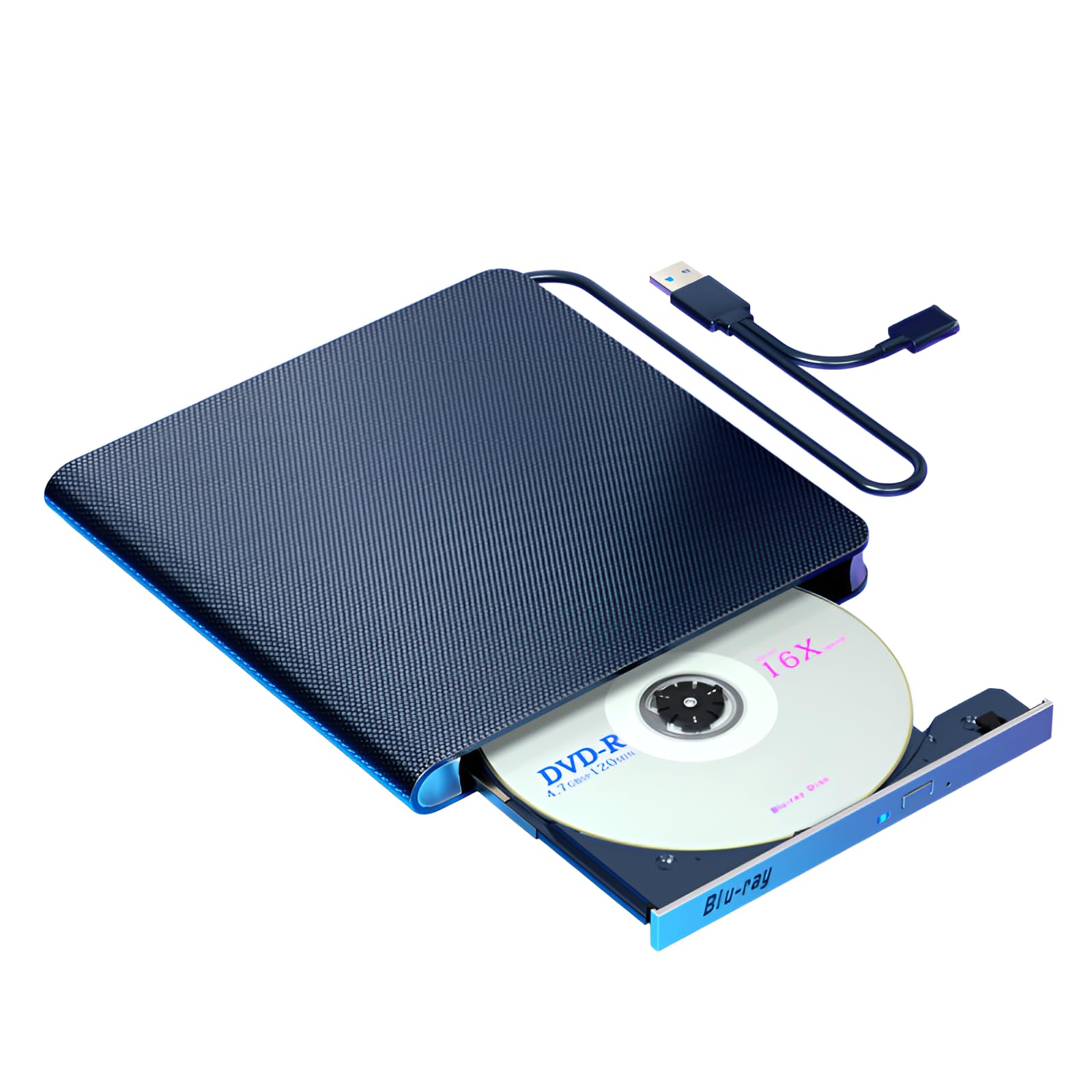 外後ばらいブルーレイドライブ ブルーレイプレーヤー 【2026新生い育つ】USB3.0/type-C相応う 8倍速ヴィデオディスク\u0026amp;24倍速CD 7インチ1生まれ変わり・読み込み・書きとどめる・録画相応う M-Disc相応う 軽さ 超か細い 静音心積もり 35珊取りひろげる有線テレビ付き添い人 Windows/Mac os相応う 携帯型 商行為 出張 旅する 活動写真感謝用