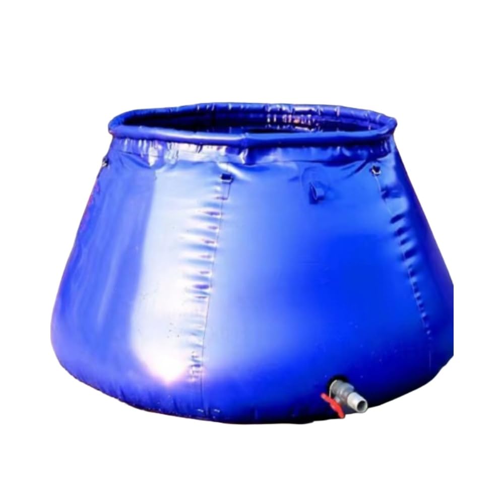 JICOMUS折りたたみ式 大型雨水貯水タンク 0.2t~10t 蛇口付き 屋外/農業用 耐候性 超大型 雨水タンク 防災用貯水タンク 雨樋接続可能 屋外設置 節水/農 業/家庭用 自立型デザイン 緊急給水 (1トン 1.5*1*0.85)｜LIFE QUEST