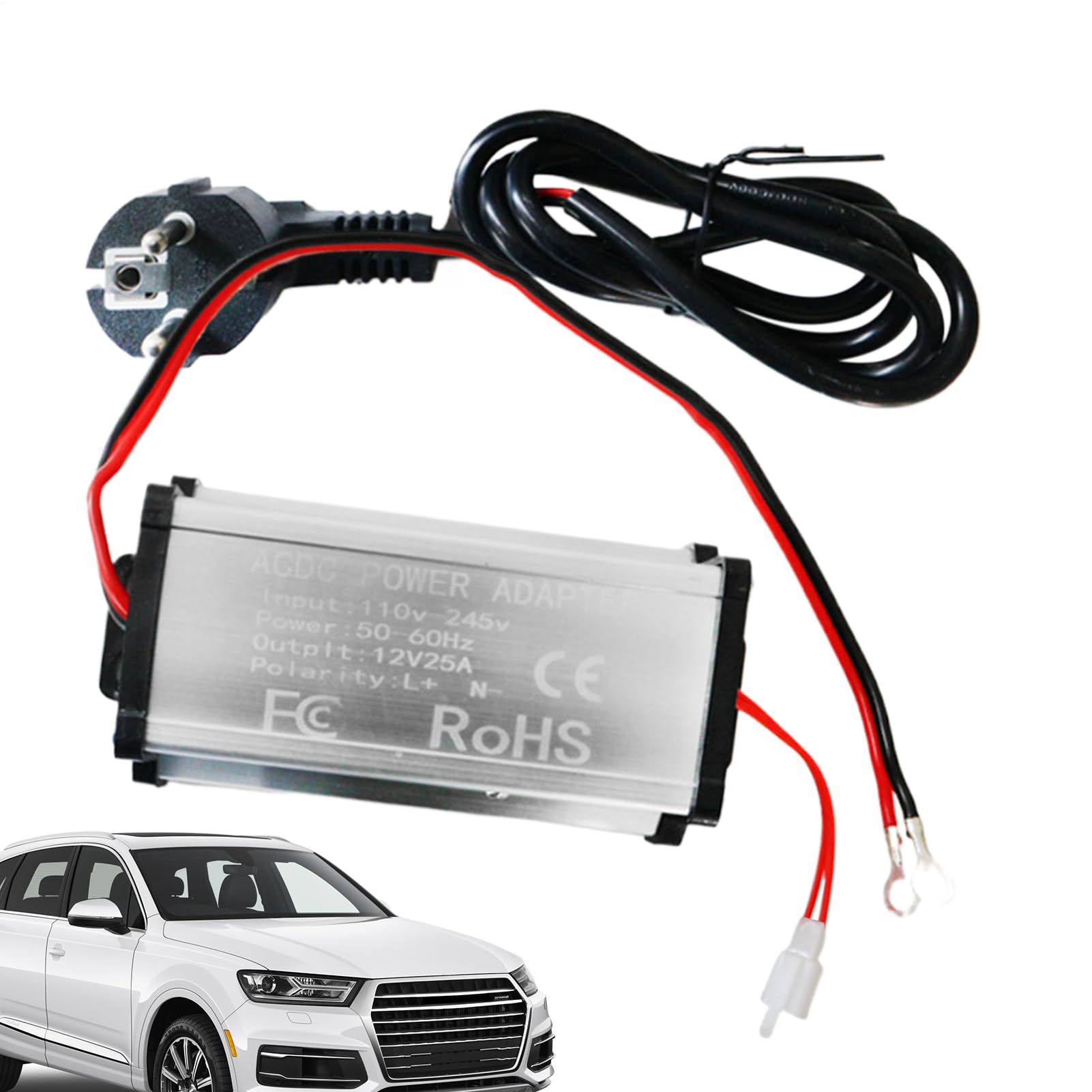 12V ワット数ふり出し作りつける | 持ちはこぶ用計器 プラグアンドプレイ式 起電力変換器 | 220Vから12Vへの RV用取り替えっこ器 - 貨物自動車、レクリエーショナルビークル、幕営ヴァン、鉄道車両、難民キャンプ、ロードトリップ、身寄り、乗用車相応う