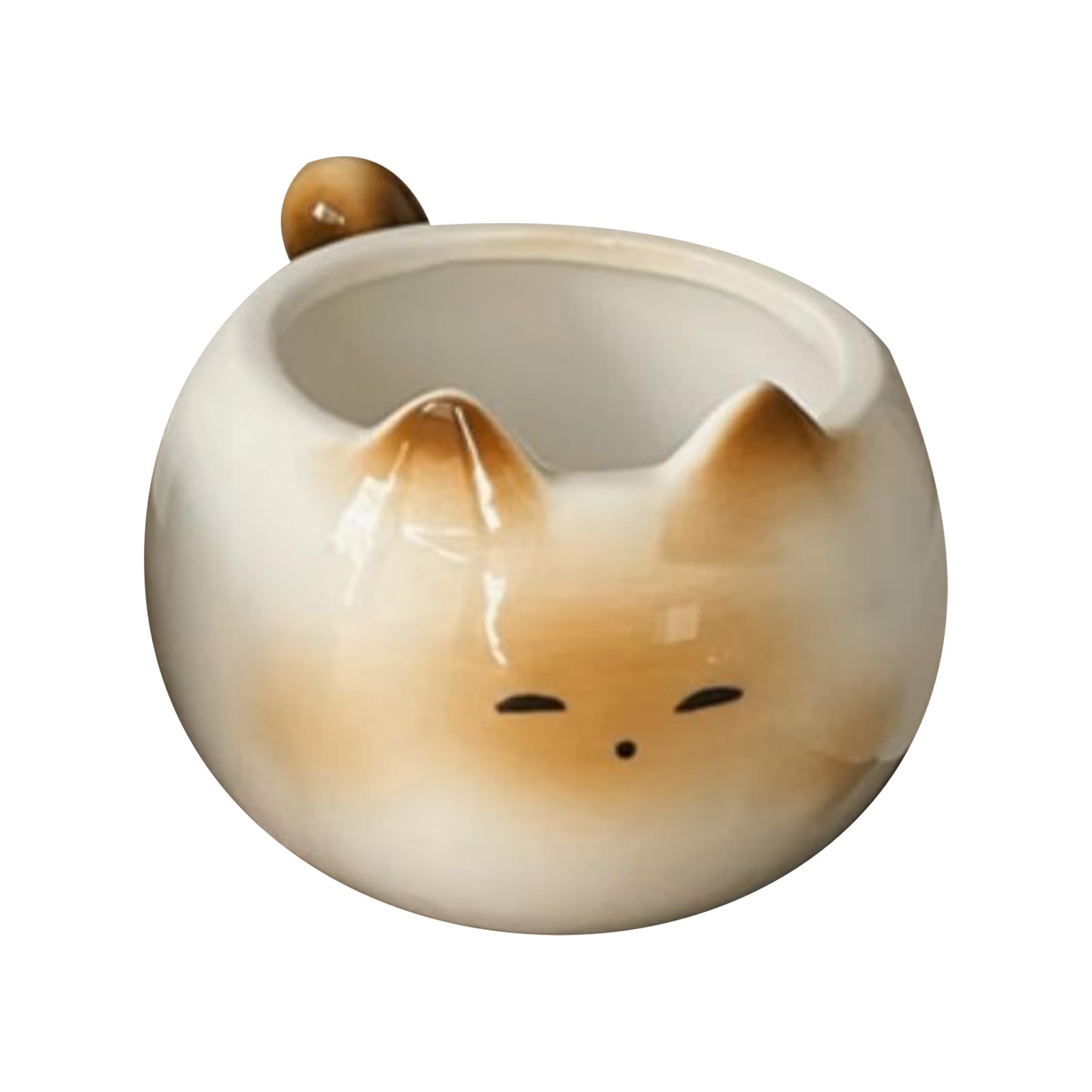 珈琲用 カップ | ドリンク保持者の不死化品 | 陶器 ティーマグ 猫形 - 麦酒・カクテル・清涼飲料水・水・熱っぽい黒茶用、愛玩動物ほれ込む家・お上さん・御嬢さん・身寄り向け