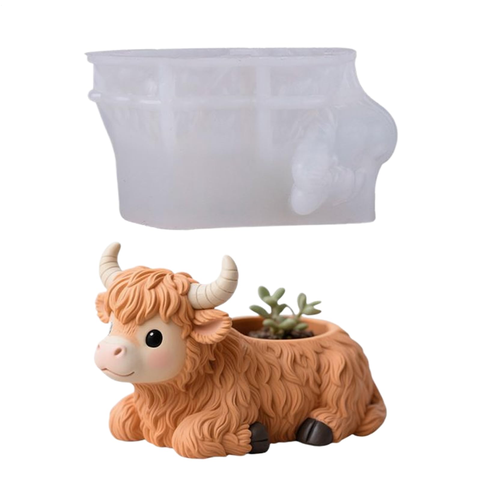 Cow Mold | 牛デコレーション型 ホーム用 | 3D 可愛い 寝そべり 飾り 型 保育園 庭 学校 教室 ガーデン ハロウィン 芝生 農家 クリスマス用｜LIFE QUEST