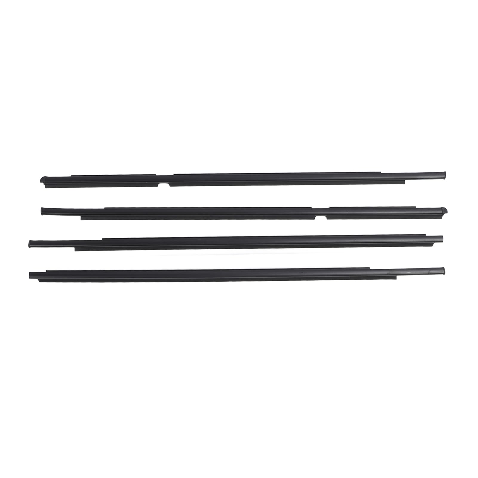 ochun ドアウィンドウウェザーストリップ、2005-2011の割り増し金天然ゴム4PCS、OE 68160-52110、68210-52110、68180-52100、68230-52100、カードアトリムセット
