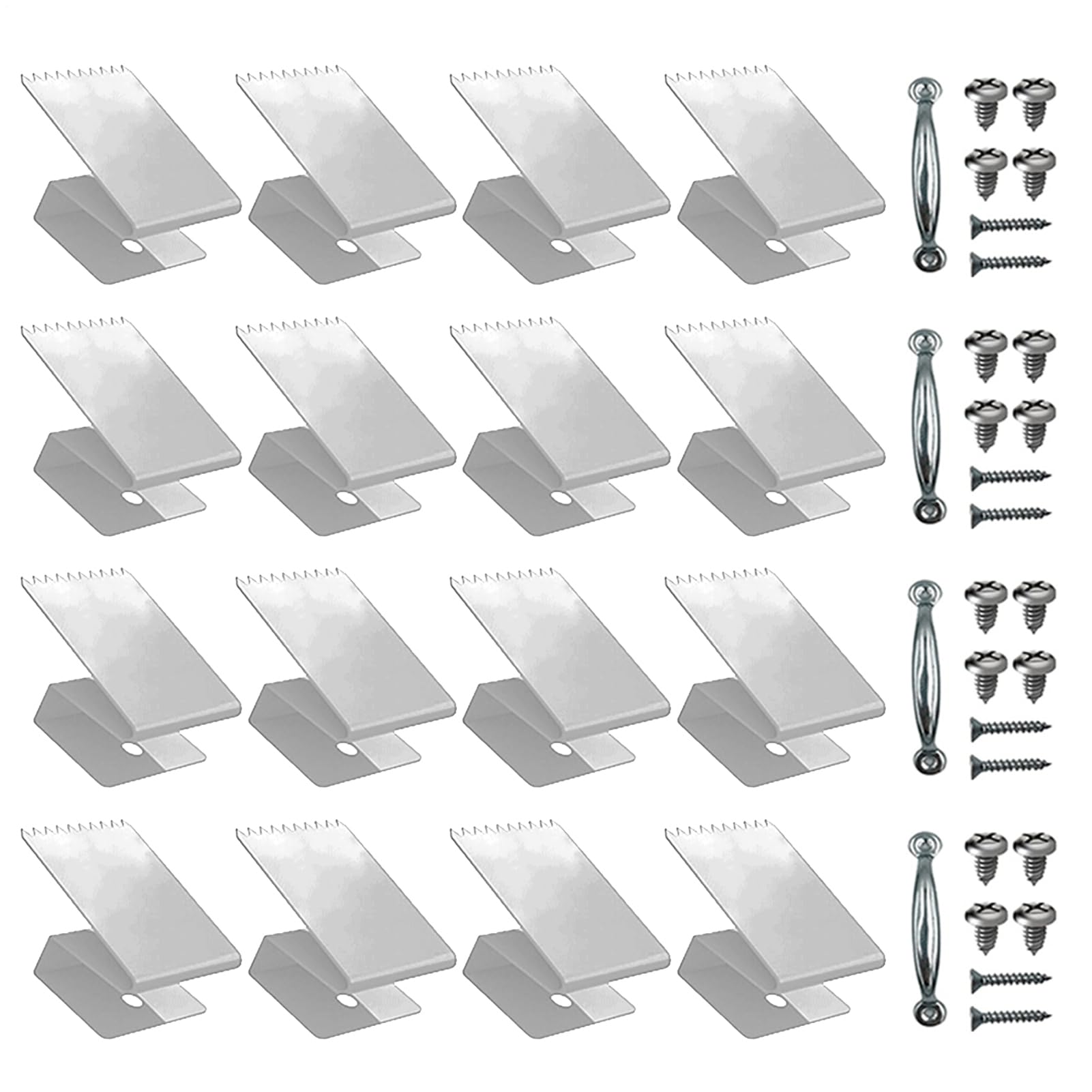 窓補強クリップ,頑丈な再利用可能な固定クランプ | シャッター用窓金具 - 学生寮 アパート キッチン ビジネス ホーム ホテル バスルーム 窓ガラス保護 備品｜LIFE QUEST