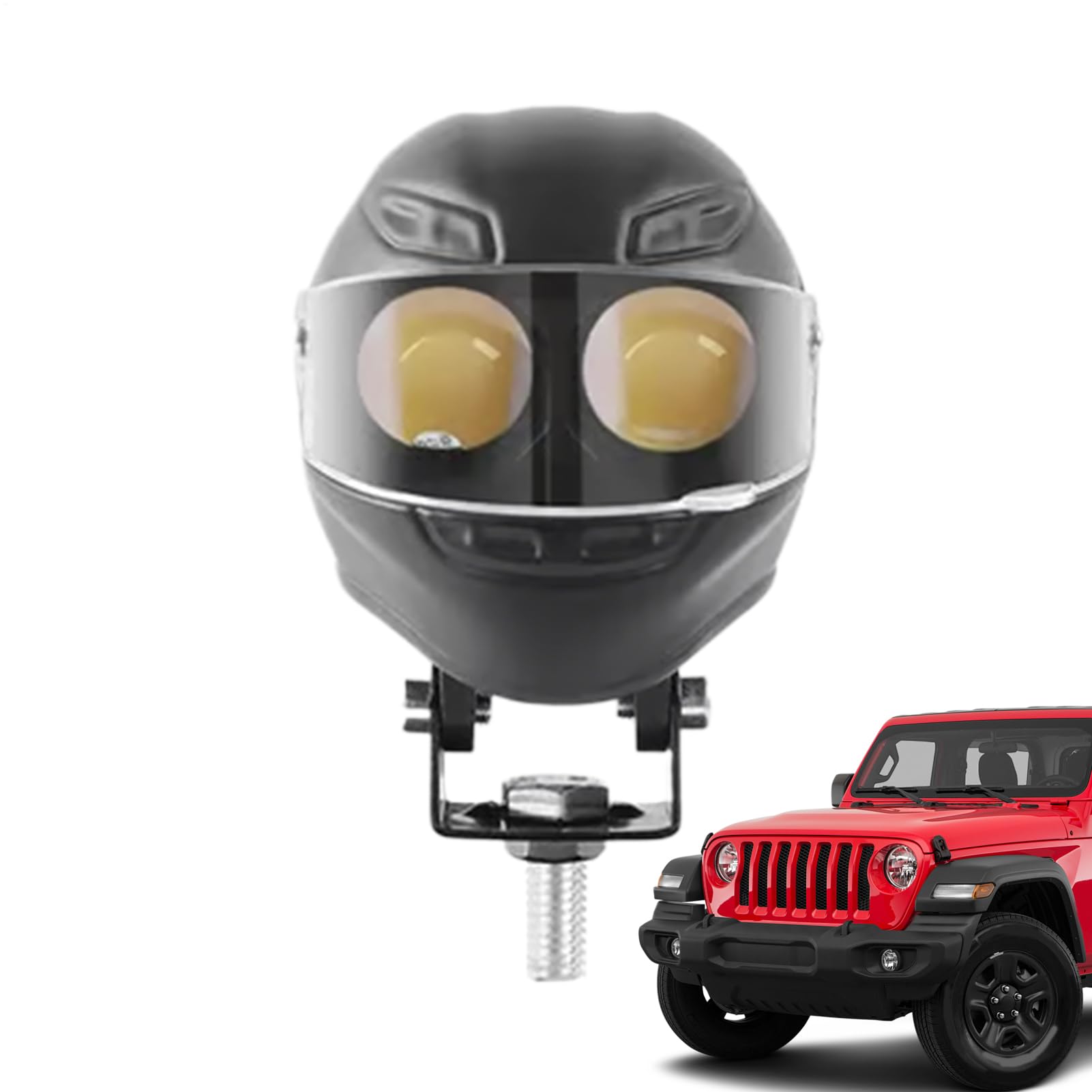オートバイ用LEDフォグランプ | ヘルメット型 発光ダイオード オートバイ 補助ライト | 耐候性 オートバイ スポットライト,スクーター・ダート・ストリートライディング・ATV用|LIFE QUEST