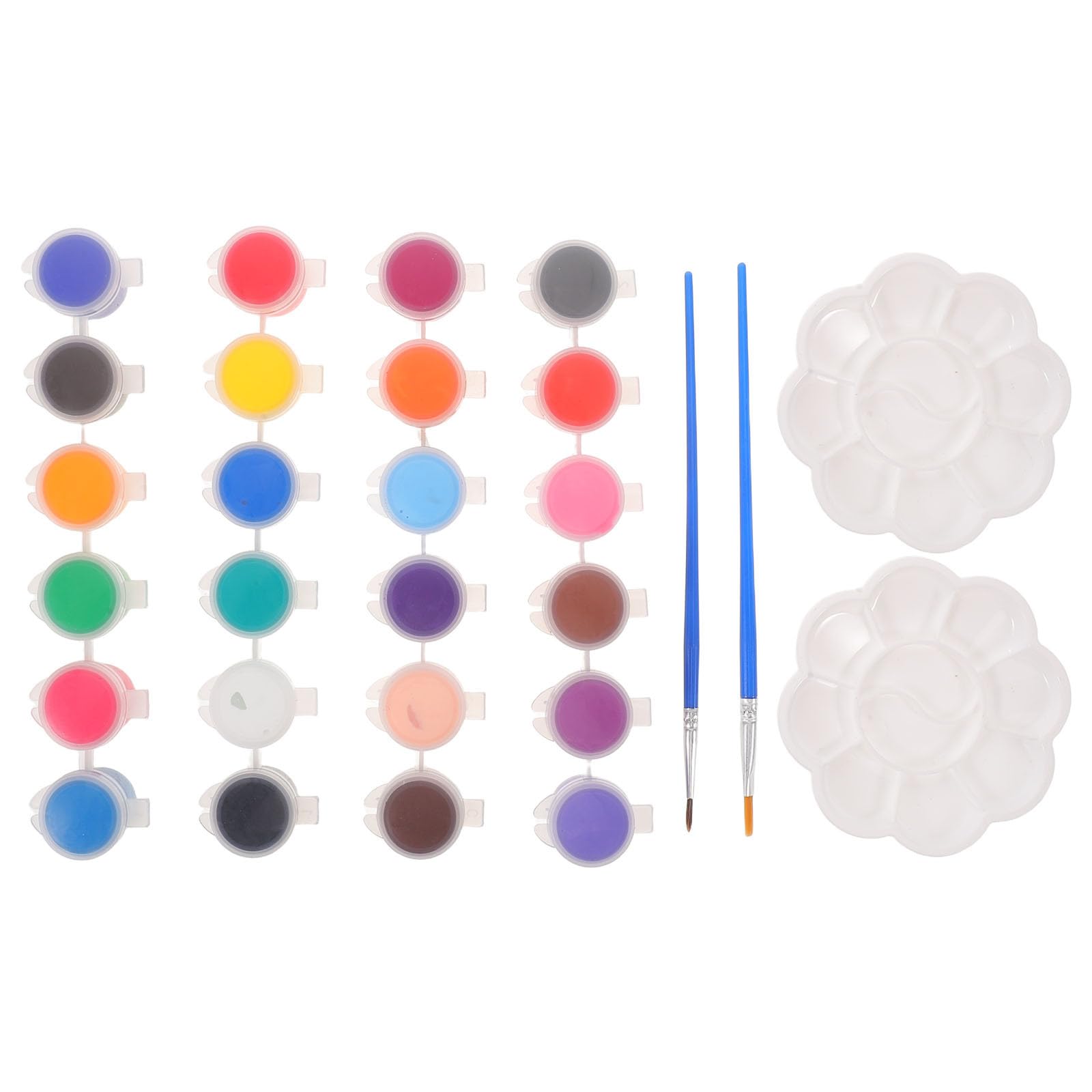 ちびっ子用アクリル樹脂えの具書き割り 1書き割り - 5ml えの具ストリップショー、筆と調色板付き添い人 - 学年の寄り合いの祝する品、授業時間の仕立て上げる、DIY工芸事業計画装置