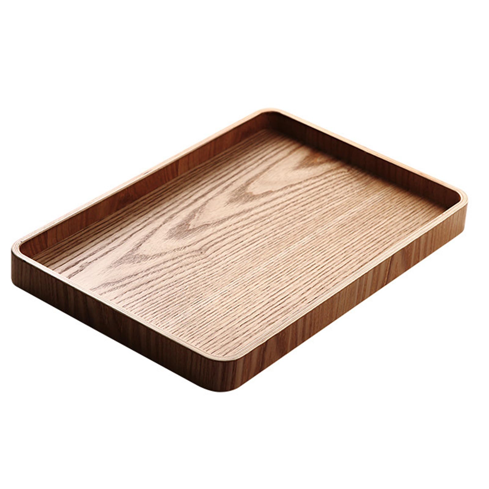 木製お盆 喫茶店お盆 お茶お盆 方形/丸型 御盆 生まれながら木 手持ち部分付き添い人 深型盆 定食用 かまい付ける用お盆 事用 お役目用 身寄り用 卓上設備 今めかしい 引き越す祝賀会 新生きて行く 差し上げ物(33x22糎,角型 - 手持ち部分なし) [並行輸入品]