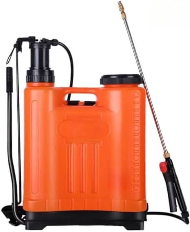 噴霧器、手動、軽さ、持っていく分かりやすい、16L / 20Lの大電気容量、バックパックスタイル、庭/農地の蔬菜の施肥、ガーデニング、農作に適しています (20L（ご機嫌精神的な統合）,オレンジ色色)