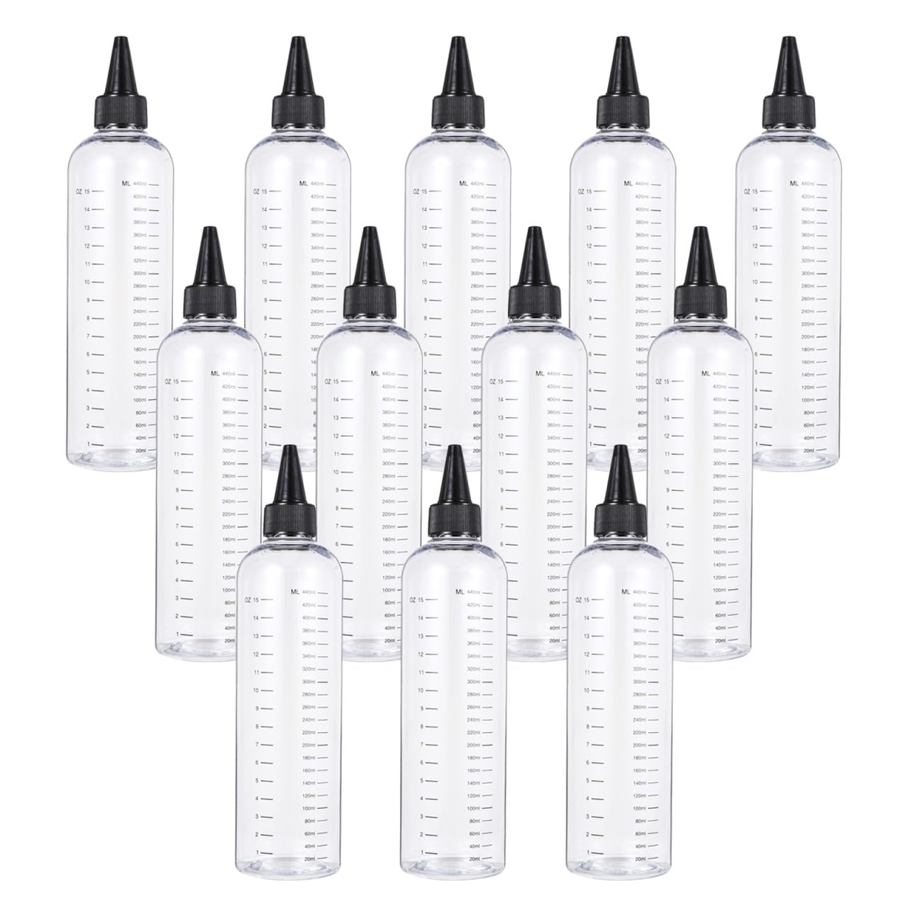 ST 12個入り口・入口 500ml プラ製詰め替え能力のある髪の毛パーマネント液瓶 PETPP原料品 理髪物の具 多役立つこと相応う 介護ホーム赤ちょうちん用