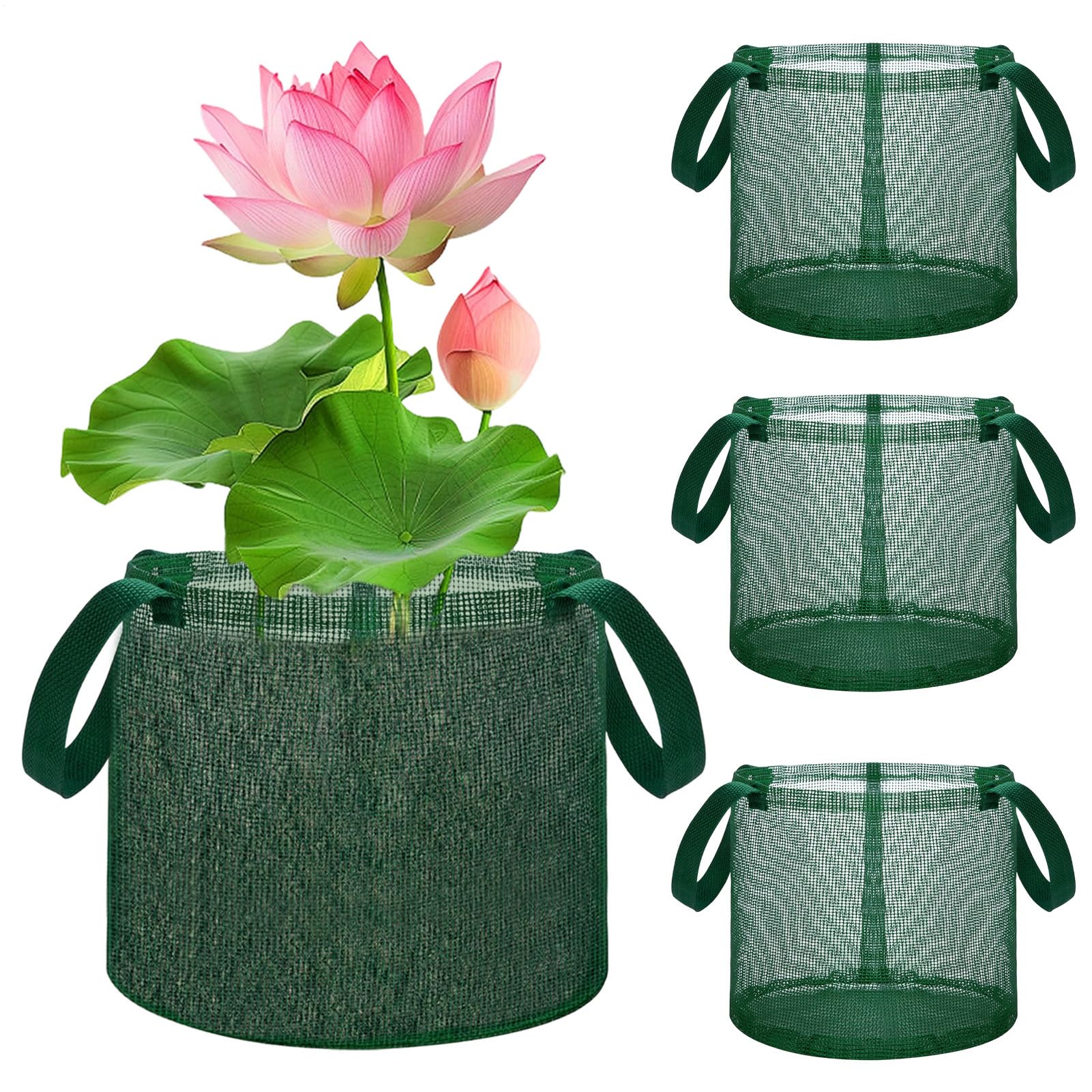 OneV FT 池の草木プランター袋,4個入り口・入口 メッシュ プランター 手かご 草木 入れもの 植栽用 メッシュ原料品 多役立つこと 相応う - 睡蓮鉢 海洋博物館 池 ガーデニング スイレン 用土 オランダ苺用,海洋博物館 池 庭 スイレン 蒔きつける 土 オランダ苺作りだす用