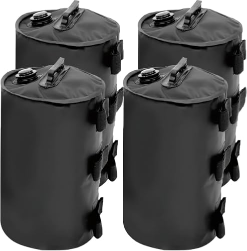 Ladfrol タープ テント 用 マルチ ウエイト テント 重り 水 テントウェイト ウェイトバッグ バンドテープ付き 10L ブラック 4個入り 水 タープテント 重し キャンプ コンパクト 万能ウエイト 注水式ウエイ (20KG) [並行輸入品]｜LIFE QUEST