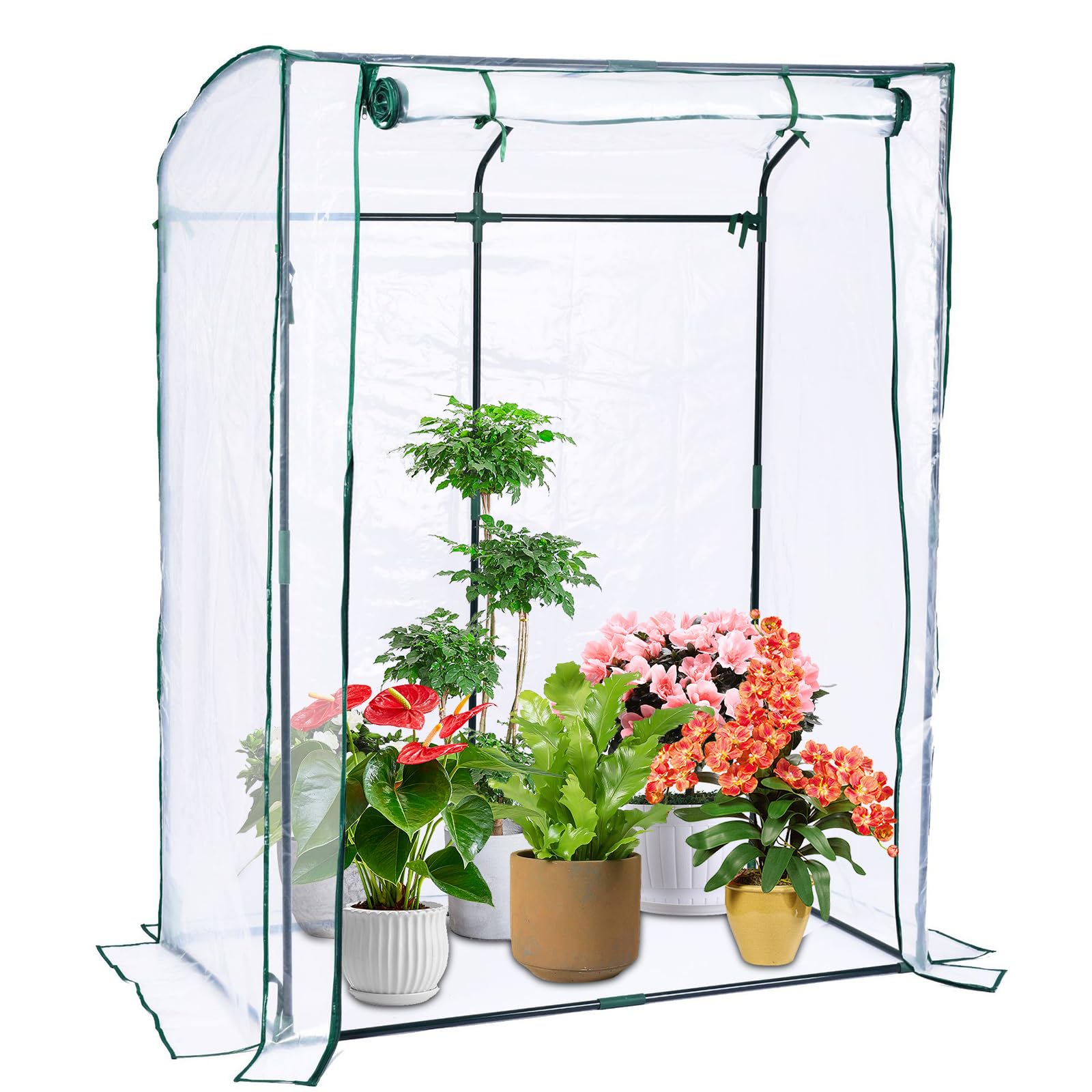 ビニール棲み家 ビニール植木室 園地植木室 花やしき植木室 草木の植木室 お花照明ランプ・園地仕合わせ・身寄り家庭菜園・植木室 飾り気のない植木室 PVC取りまかなう 風打つ手 霜よけ 雨よけ 虫よけ 身寄り用 幅128×奥ふかさ70×高さ170糎