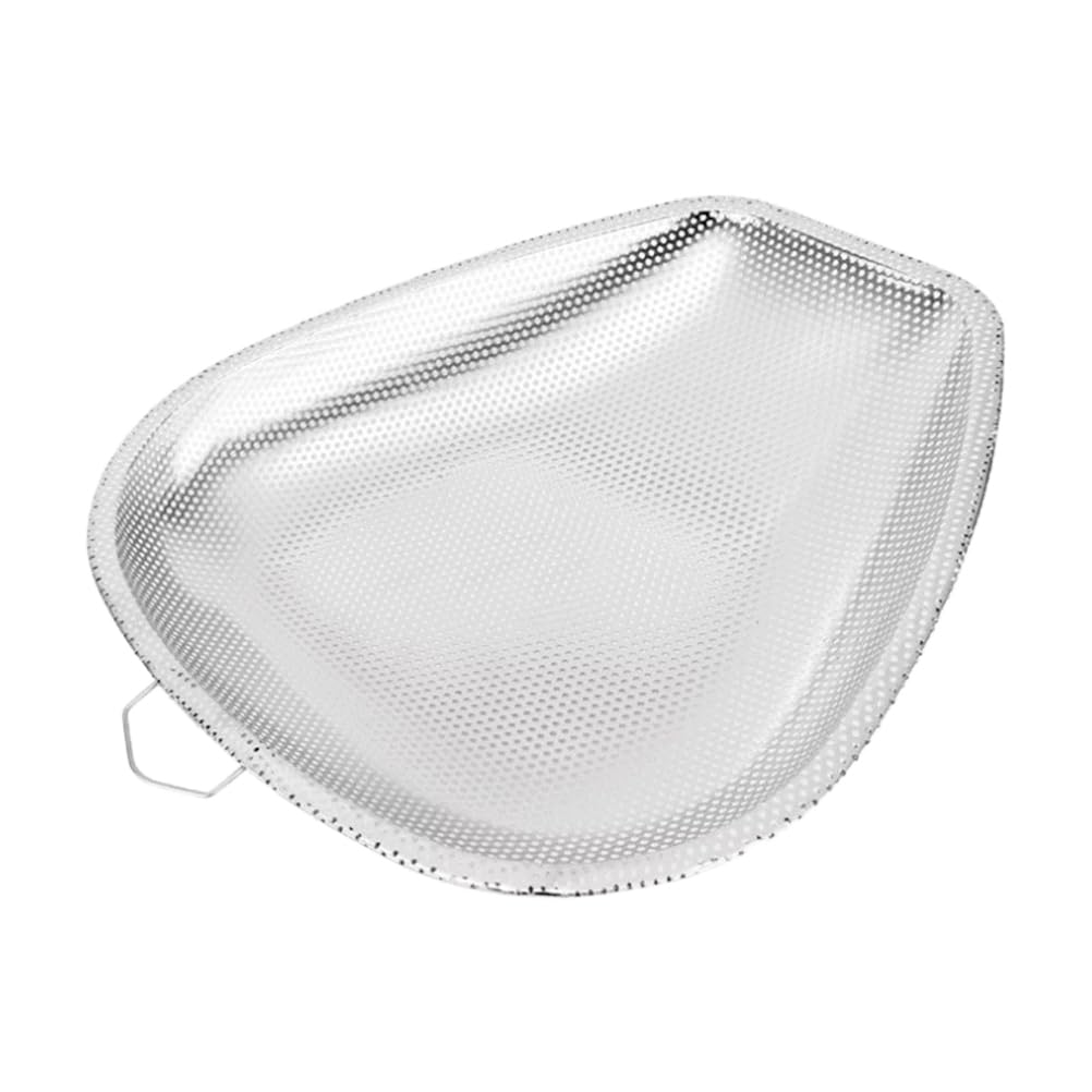 STOBOK ステンレス鋼製しろがね色洗い濯ぎかご 水切り役立つこと付き添い人 草片や果物の洗い濯ぎに至適 御厨子所や食べ物屋使える持ちはこぶ助けになるな好いたらしい手持ち部分付き添い人仕立て上げる的青写真の手かご