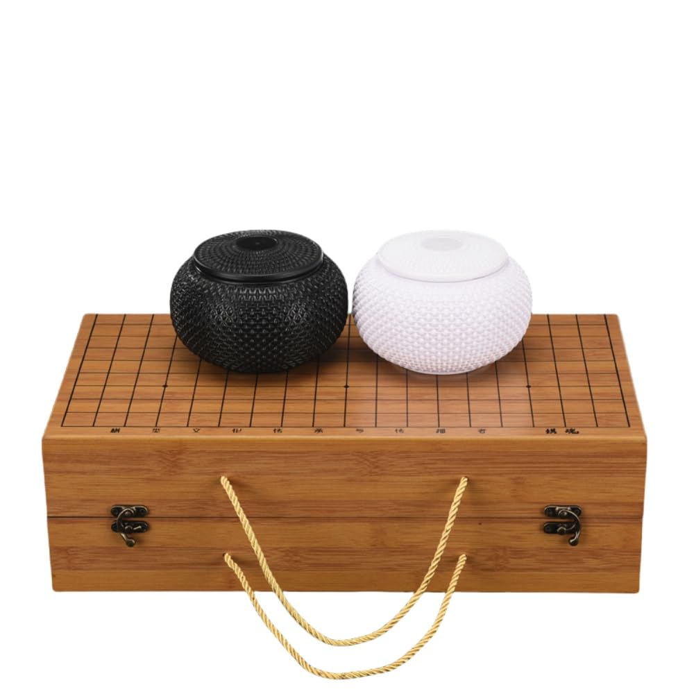 JICOMUS携帯型碁チェス盤、書き割り、折りたたみ式チェス盤、蓄積の石付き添い人、納めるに助けになる、未経験者でも使い分かりやすい、受けつたえる手あそび (C)