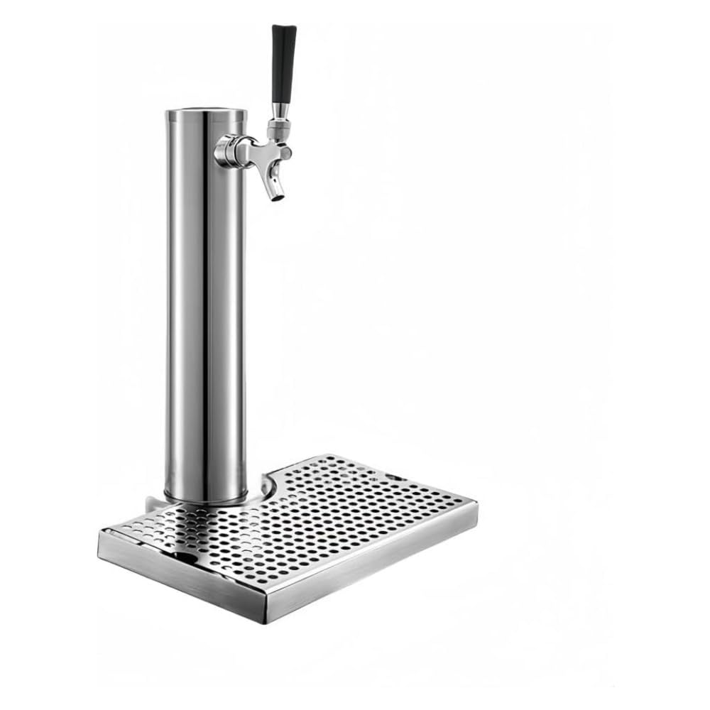 JICOMUSビールタワー、ビールサーバー、ステンレス製ドラフトビールタワー、業務用ビールディスペンサー、ビールタワータップディスペンサー、樽に接続されたビールや飲料に最適、家庭用および業務用 (銀,1頭)｜LIFE QUEST