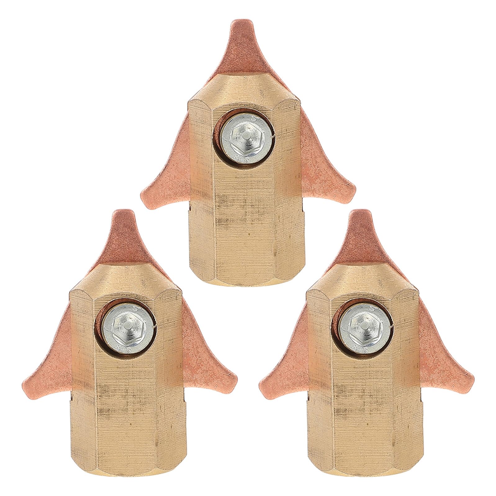 TIDTALEO 車体取りつくろう用デントプーラーシステムチャック3PCS 銅製高甚だしい３角形斑点模様溶接ファスナー 乗用車延べ金取りつくろう一揃いの道具相応うへこみ取りあげる物の具