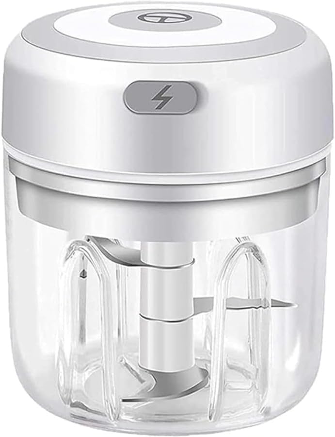 電動 大根おろし器 みじん切りクリーヴァ 一台多役 パウダーコンパクト 大静電容量250ml 取り締まり飾り気の無い 泡立て器 氷も砕ける 小型 身寄り用 膳立て物の具 おろし器Fiozwea (250ML,A)