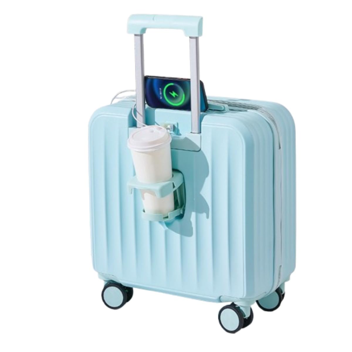 [Sdvieuk] 旅行バッグ パウダーコンパクト 超小型 ミニ旅行バッグ USB申し受ける繋ぎ付き添い人 機内持込 キャリーバッグ ミニキャリーケース 1泊2日 旅する容れもの 超軽さ 商行為容れもの 静音 360°回転させる 耐衝撃 一般受け 日帰り 旅する 商行為 出張